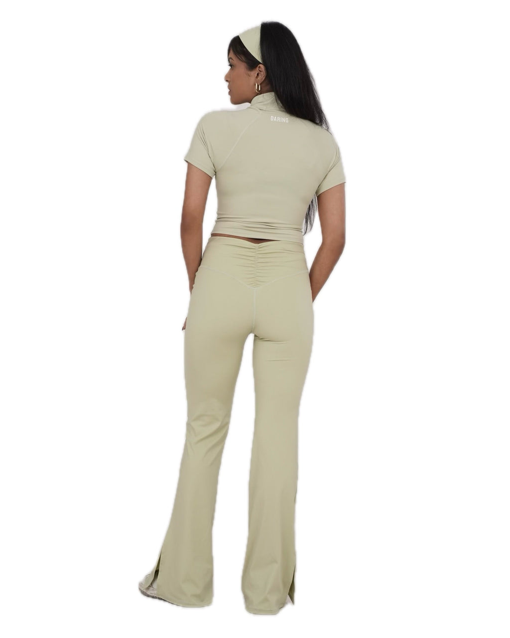 AURA MANDARIN HALF ZIP-UP TOP