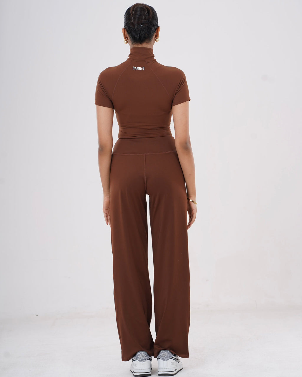 AURA MANDARIN HALF ZIP-UP TOP